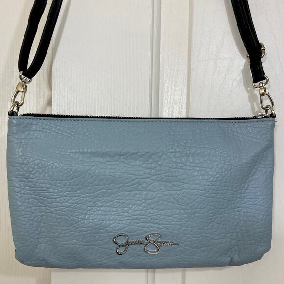 Snake print crossbody bag, Jessica Simpson, faux python leather detachable strap - Picture 3 of 7